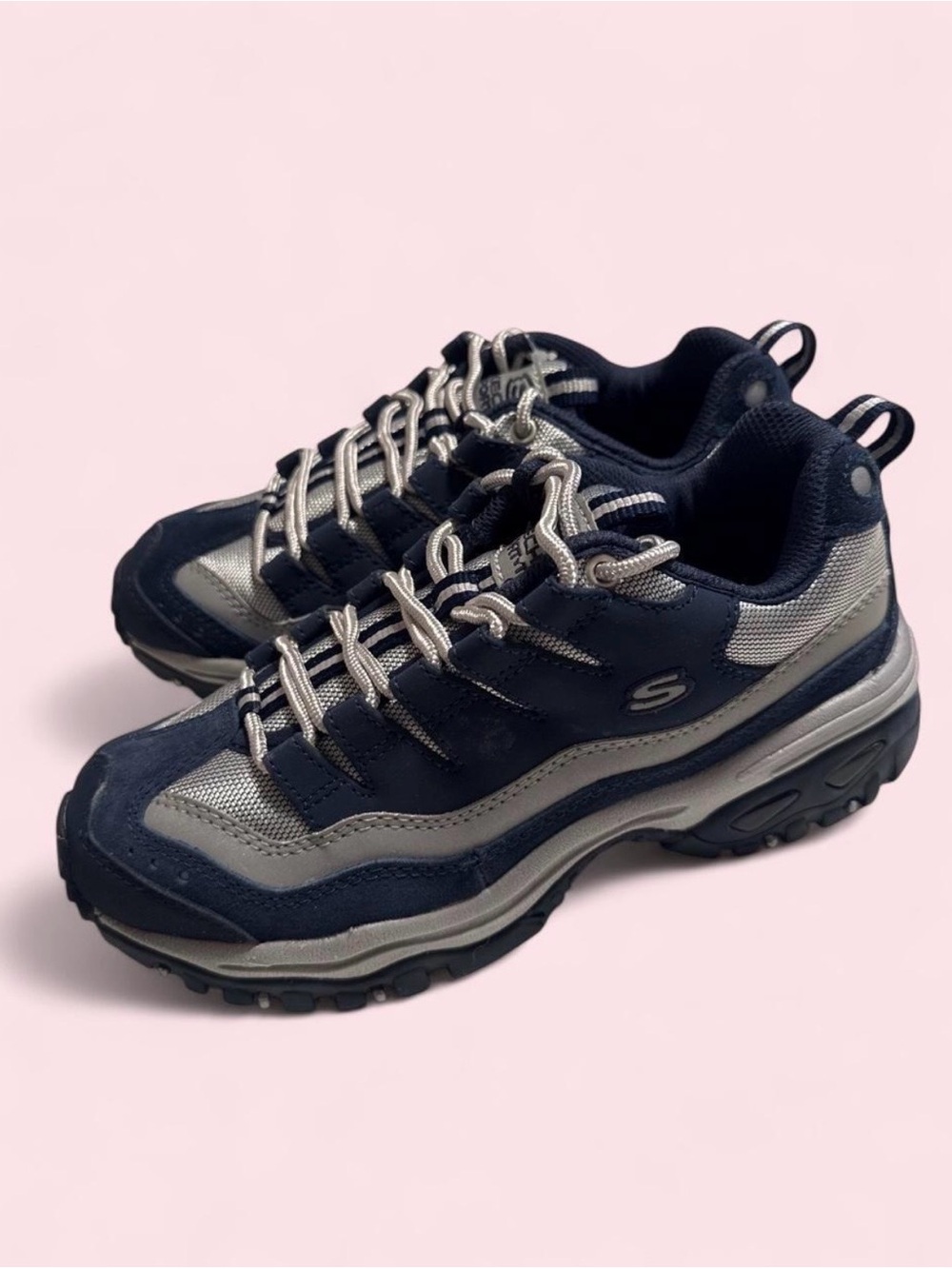 Skechers Navy and Gray Trail Walking Shoes